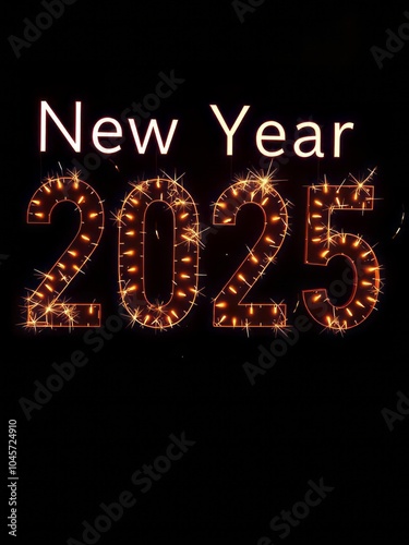 Silvester feuerwerk sylvester neujahr textfreiraum copyspace hintergrund bunt banner neues jahr neuen neu. New Year 2025. Ultra realistic. Photorealistic 