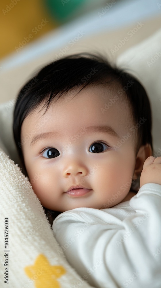 ストックフォトで家族や子育てのコンセプトを表現する愛らしい赤ちゃんのポートレート ストックフォトで家族や子育てのコンセプトを表現する愛らしい赤ちゃんのポートレート