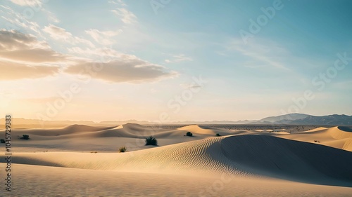 An expansive desert landscape