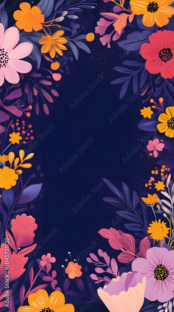 Vibrant floral design Vibrant floral design
