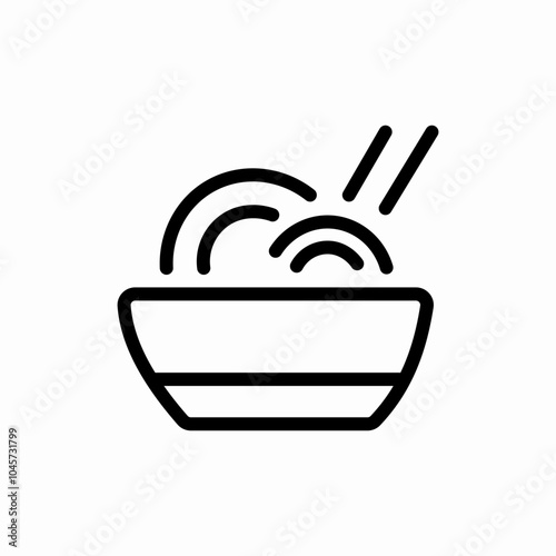 rib rice icon sign vector