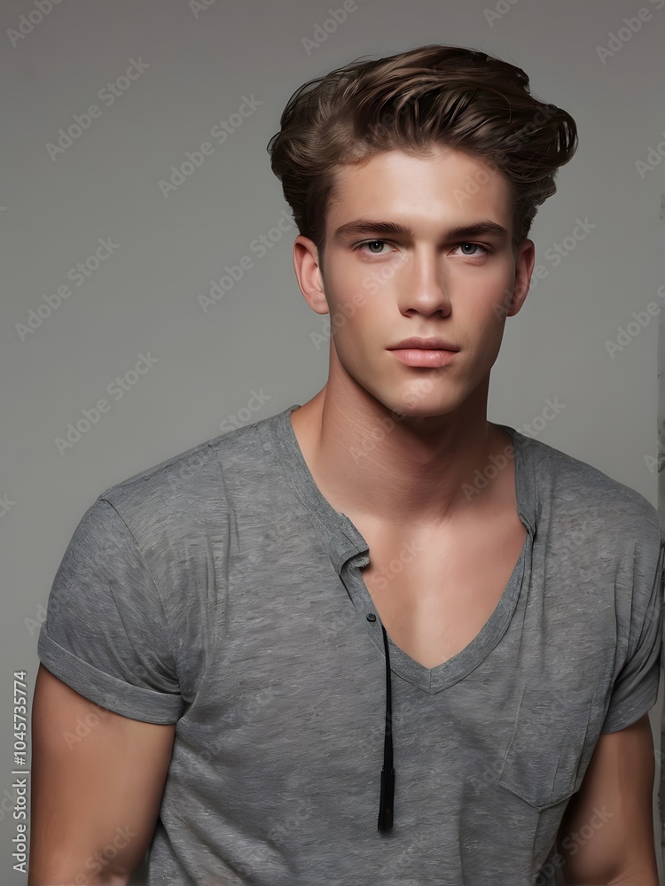 Fototapeta premium portrait of handsome young man