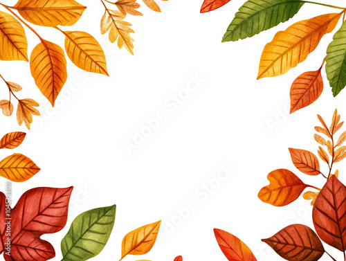 Autumn Leaves background template