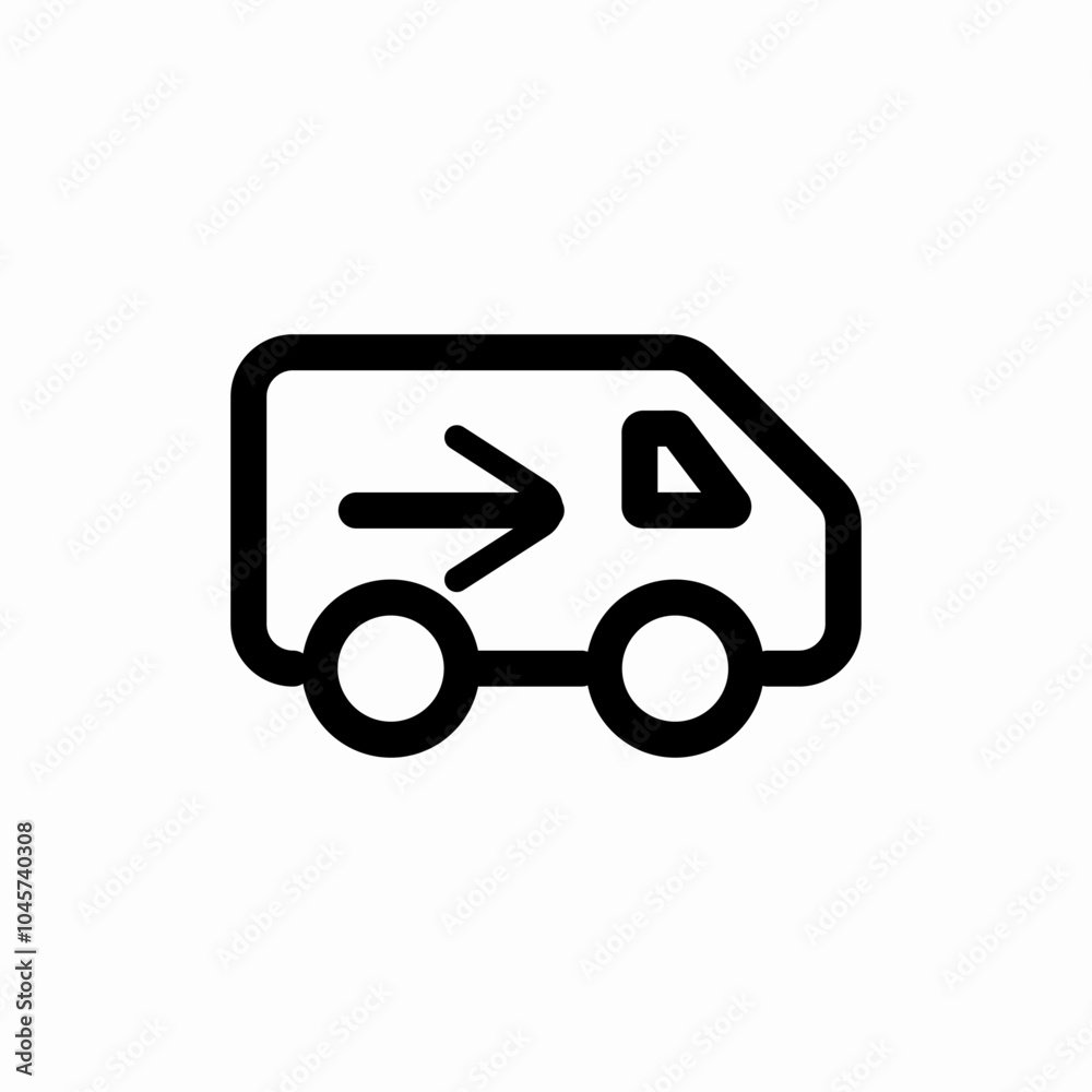 delivery truck icon sign vector delivery truck icon sign vector