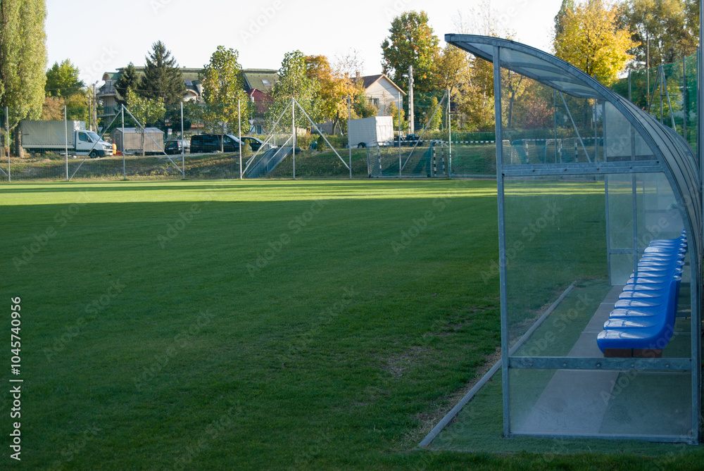 Fototapeta premium football field with ball