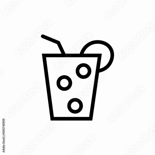 orange juice icon sign vector