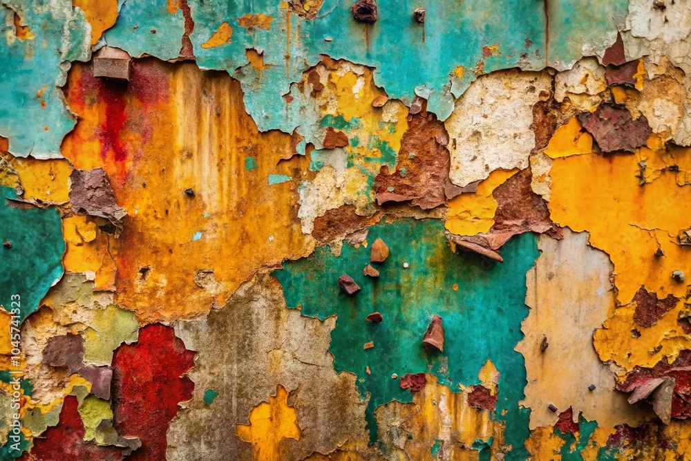 Grunge Wall Texture with Peeling Paint and Scratches for Authentic Landscape Photography Grunge Wall Texture with Peeling Paint and Scratches for Authentic Landscape Photography