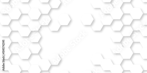 	
Background with hexagons . Abstract background with lines . white texture background . hexagon abstract background. Surface polygon pattern with glowing hexagon paper texture and futuristic business photo