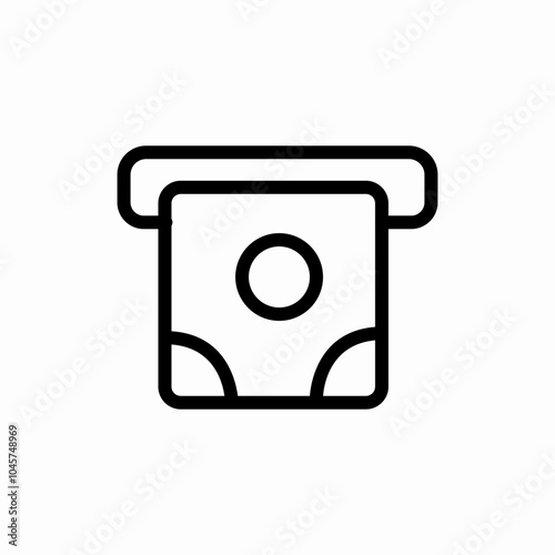 atm money icon sign vector
