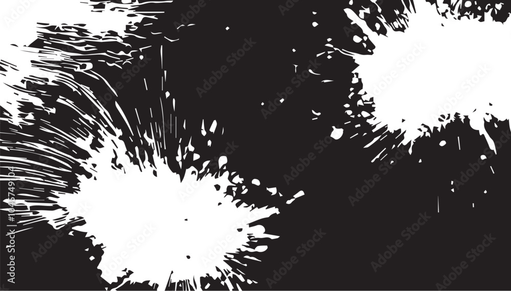 Halftone Brush Strokes Background in Black and White Halftone Brush Strokes Background in Black and White