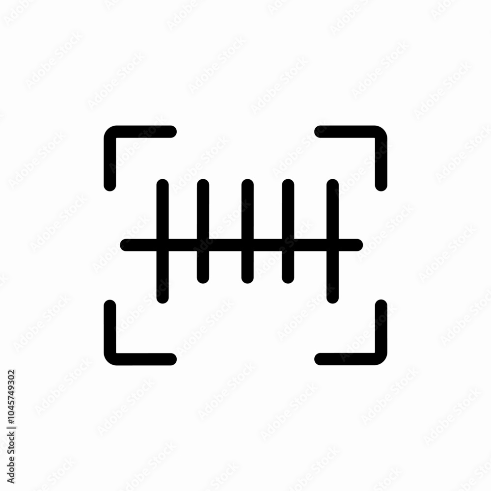 barcode scan icon sign vector barcode scan icon sign vector