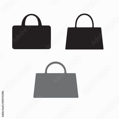 Paper bag icon. Shopping beg icon