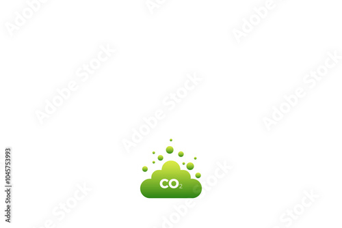 Co2 carbon dioxide cycle icon. Co2 emissions neutral symbol