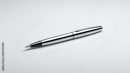 Professional ballpoint pen mockup designed for showcasing business branding or product designs, perfect for advertising, marketing materials, or office supplies.