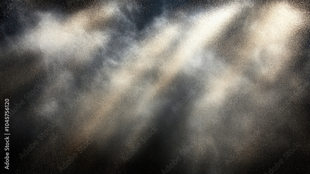 Abstract close-up of white dust and scratches on a black background, representing the rough texture of dirt on glass. Abstract close-up of white dust and scratches on a black background, representing the rough texture of dirt on glass.