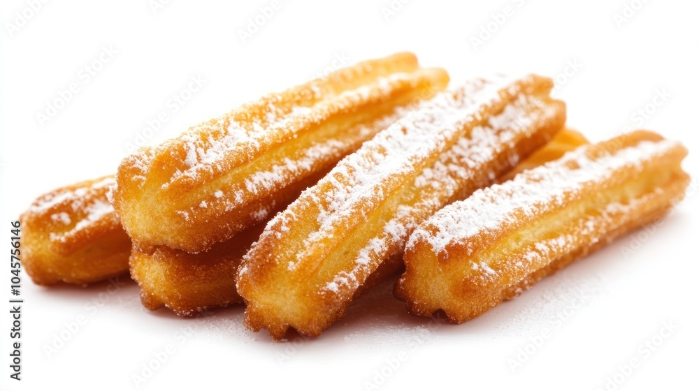 Delicious Churros with Powdered Sugar Delicious Churros with Powdered Sugar
