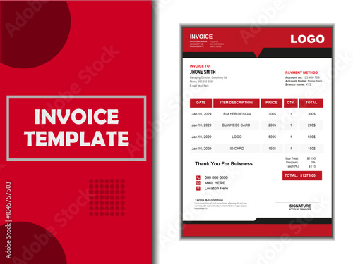Invoice template Design