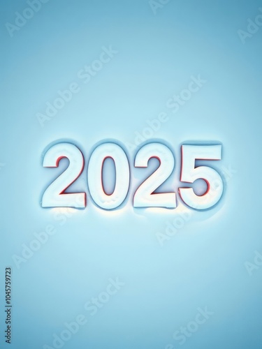 3d holographic party hat icon for happy new year 2025 celebrations - colorful designs on shiny surface isolated on white background. New Year 2025. Ultra realistic. Photorealistic 