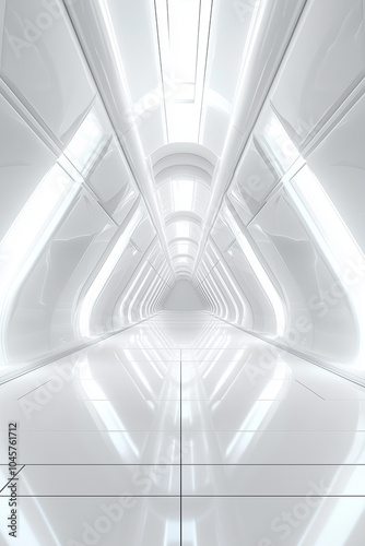 minimal futuristic white background