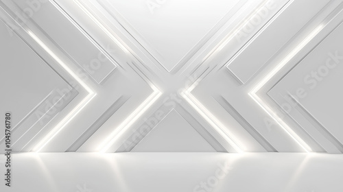 minimal futuristic white background