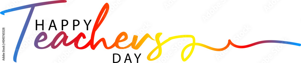 happy teachers day text, Happy Teacher's Day message on a wall above a bookshelf filled with book, gradient color text happy teachers day text, Happy Teacher's Day message on a wall above a bookshelf filled with book, gradient color text