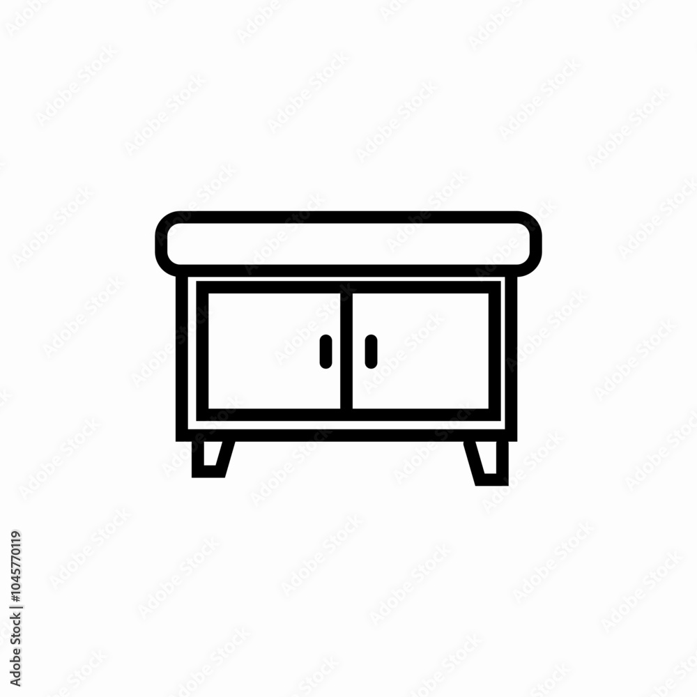 sideboard furniture icon sign vector sideboard furniture icon sign vector