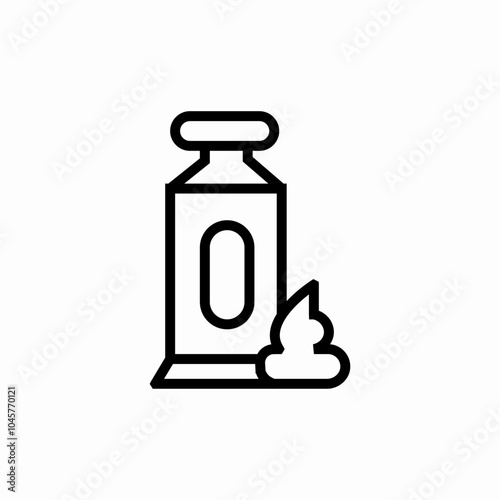 shaving gel icon sign vector