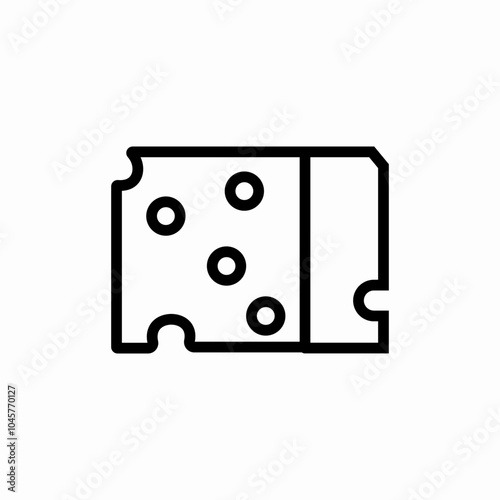 sliced cheese icon sign vector