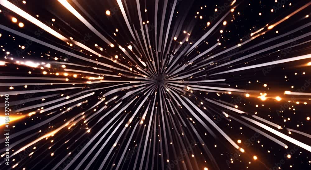 Bright stars with thick contrasting lines and Bold Universe Alpha Video 4K Bright stars with thick contrasting lines and Bold Universe Alpha Video 4K