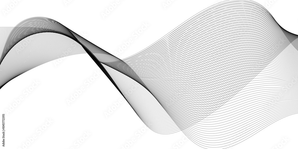 Abstract sine line waves. Wind air flow pattern undulate curves. abstract black and white vector wave background. Abstract sine line waves. Wind air flow pattern undulate curves. abstract black and white vector wave background.
