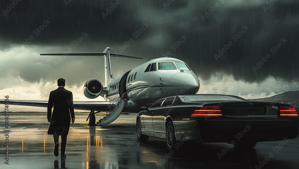 Fototapeta premium Men into wealth and luxury 