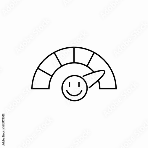 feeling emotion scale  icon sign vector