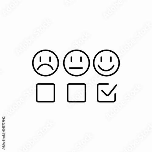 feeling check mark icon sign vector