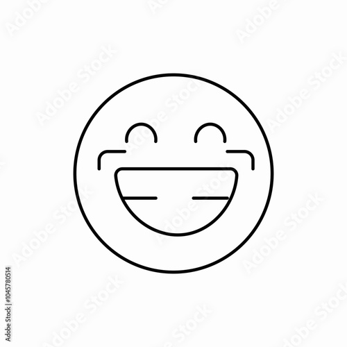 laugh emotion icon sign vector
