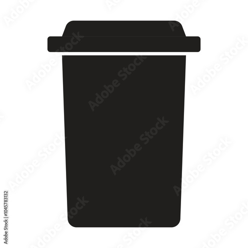 Bin icon vector on white background