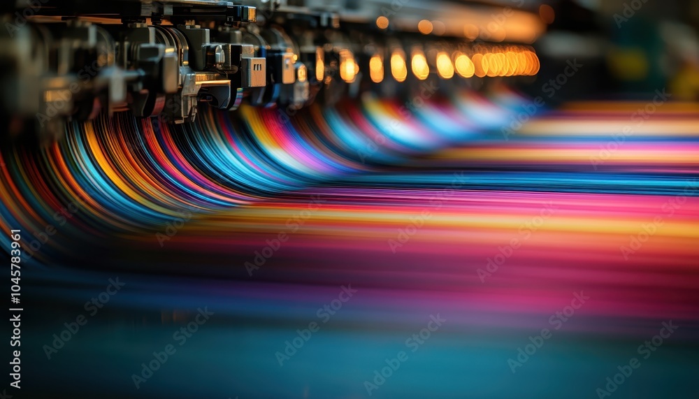 custom made wallpaper toronto digitalColors burst from a plotter photocopier in a busy print shop