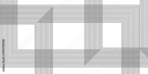 abstract black and white arrange line minimalism geometric pattern background. 