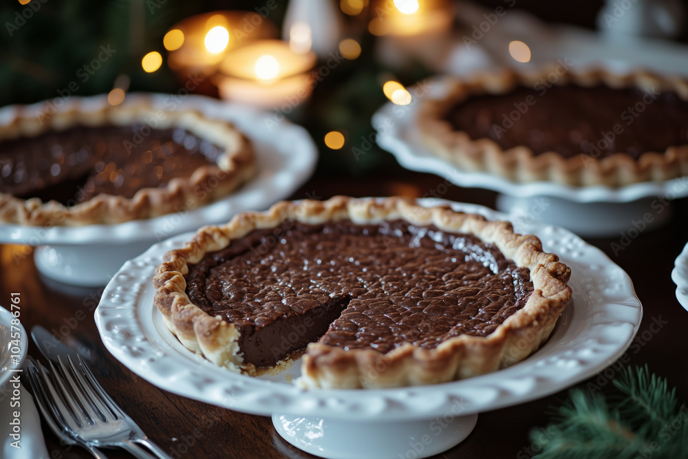 Classic pies reinvented with unexpected flavors during a cozy holiday gathering Classic pies reinvented with unexpected flavors during a cozy holiday gathering