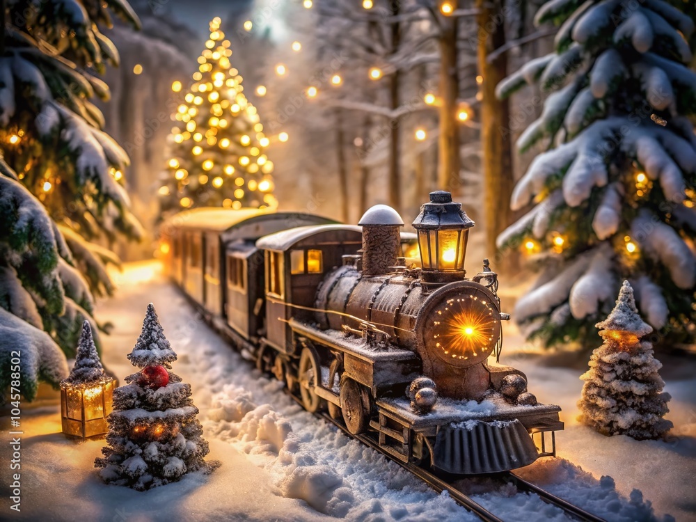 Magical Christmas Train at Night: A Captivating Low Light Photography Experience Magical Christmas Train at Night: A Captivating Low Light Photography Experience