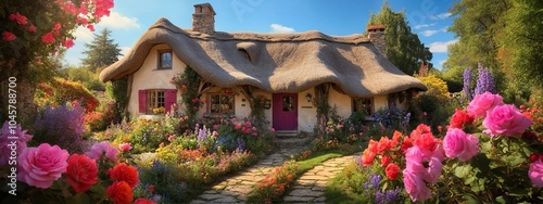 A charming enchanting fairytale cottage photo