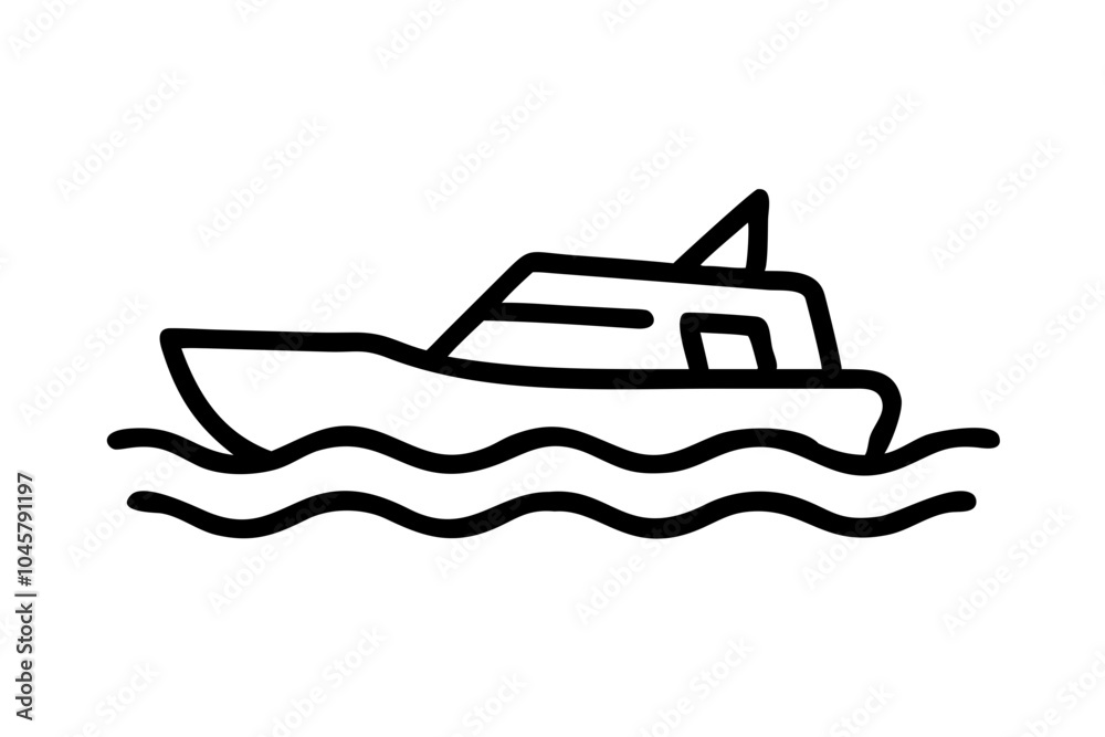 Boat on the Beach: Elegant Stock Image on White Background Boat on the Beach: Elegant Stock Image on White Background
