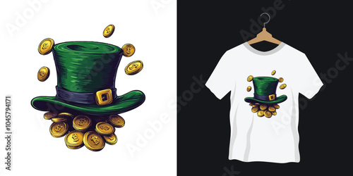 St Patrick's Day colorful Irish quote tshirt design