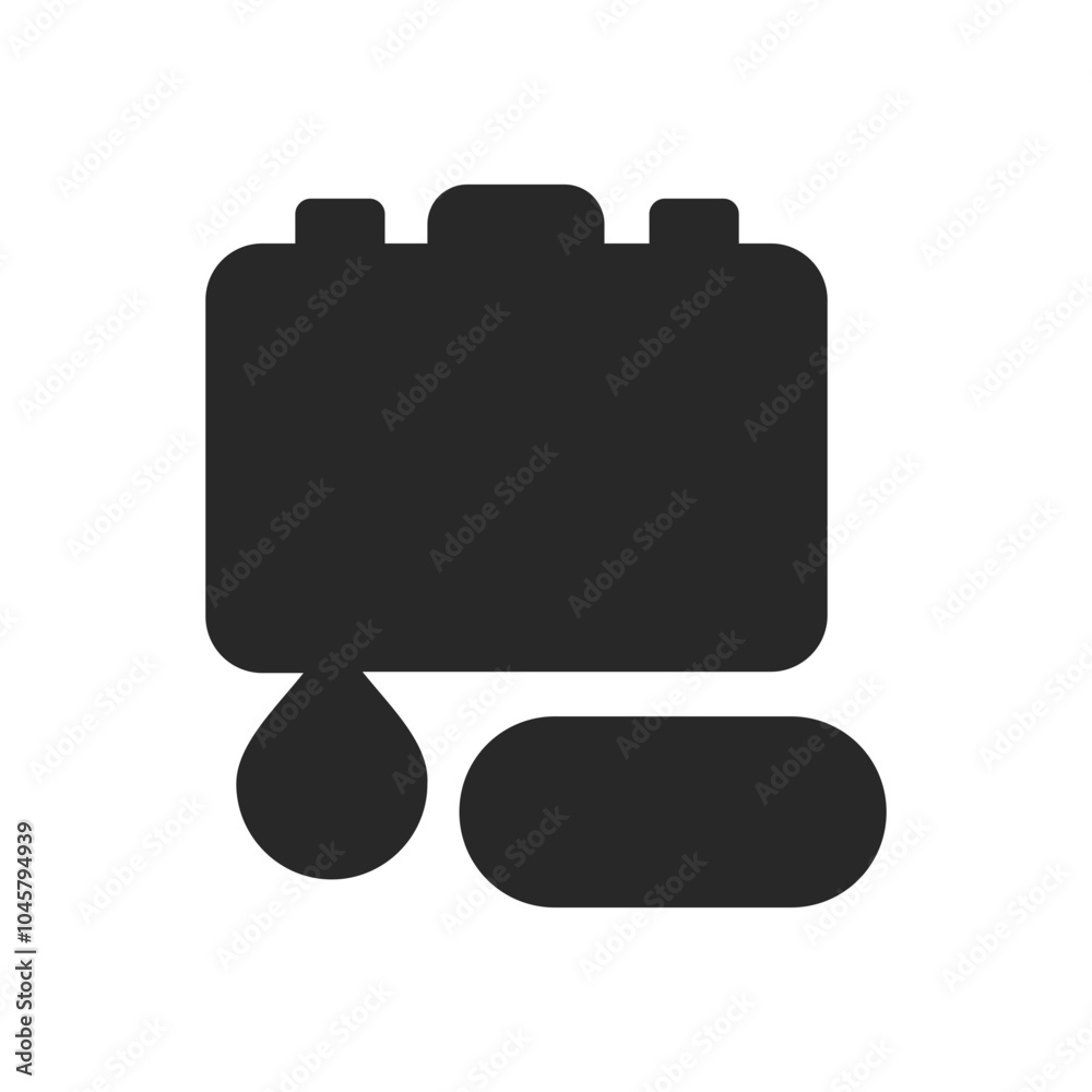 Medical care hospital silhouette elements Medical care hospital silhouette elements