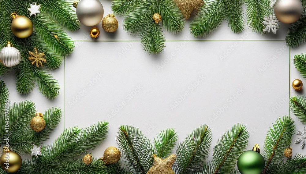 a christmas card with a white background and a green border a christmas card with a white background and a green border