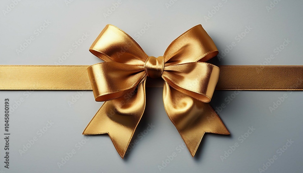 beautiful golden gift bow with copy space beautiful golden gift bow with copy space