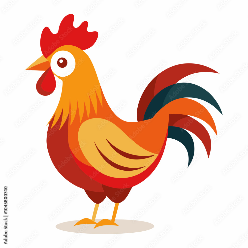 rooster isolated on white background rooster isolated on white background