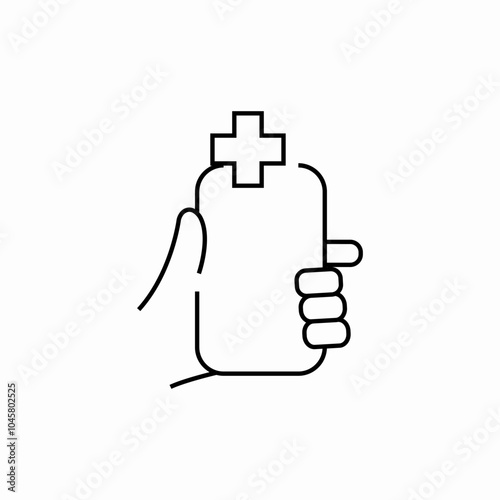 medical disinfect icon sign vector