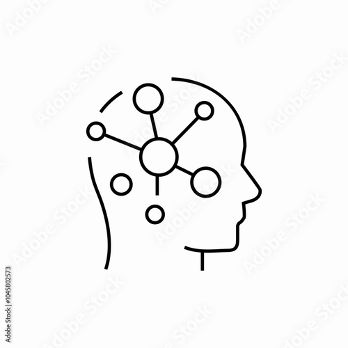 mind map icon sign vector