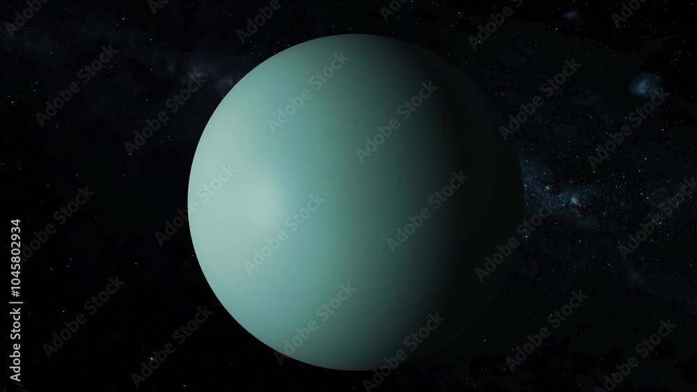 Fototapeta premium realistic Uranus planet view space