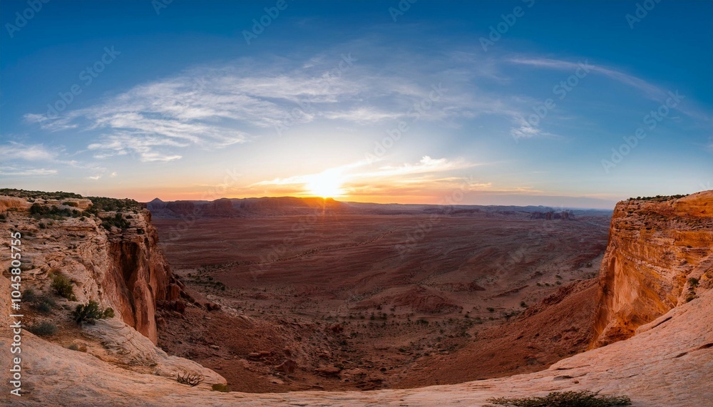 hdri sunset skybox over desert canyon land hdri sunset skybox over desert canyon land